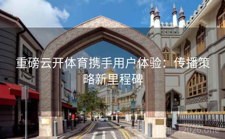 重磅云开体育携手用户体验：传播策略新里程碑  第2张