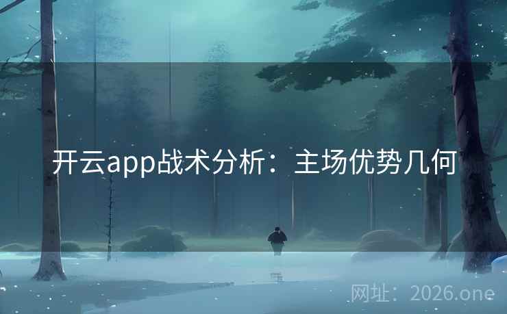开云app战术分析：主场优势几何  第2张