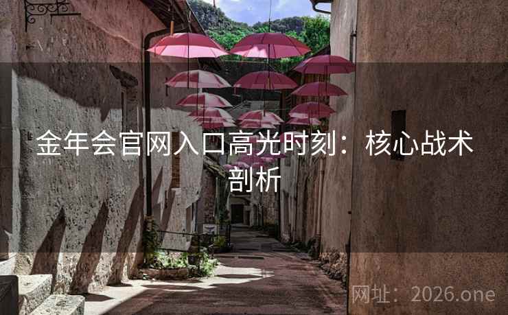 金年会官网入口高光时刻：核心战术剖析  第2张