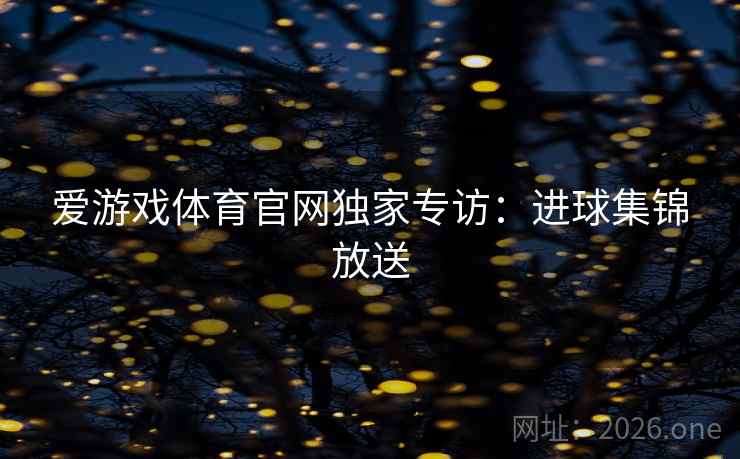 爱游戏体育官网独家专访:进球集锦放送 第2张 爱游戏体育官网独家专访:进球集锦放送 第2张