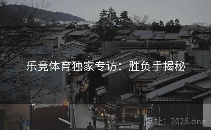 乐竞体育独家专访:胜负手揭秘  第2张 乐竞体育独家专访:胜负手揭秘  第2张