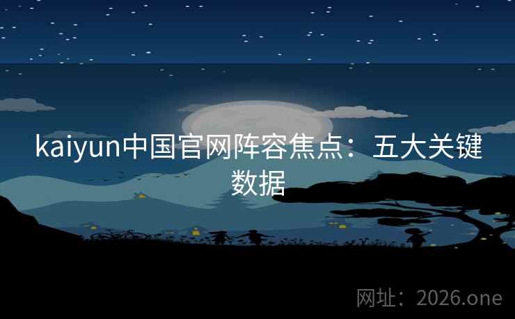 kaiyun中国官网阵容焦点：五大关键数据